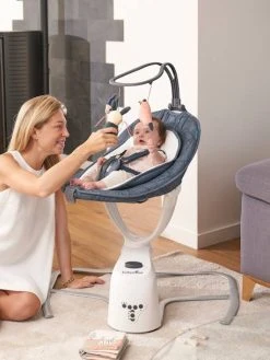 Balancelle BABYMOOV Swoon Motion Zinc - Babymoov -Boutique Ergobaby balancelle babymoov swoon motion 2