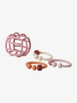 Balle Et Anneaux De Dentition En Silicone Multicolor - Vertbaudet -Boutique Ergobaby balle et anneaux de dentition en silicone 2