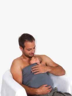 Bandeau Peau à Peau Tube S/M CANDIDE Gris - Candide 9 Bandeau Peau à Peau Tube S/M CANDIDE Gris - Candide -Boutique Ergobaby bandeau peau a peau tube sm candide 3