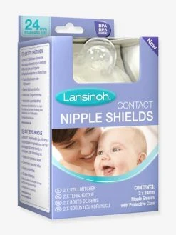 Bouts De Sein X 2 + Etui De Protection Inclus LANSINOH Blanc - Lansinoh -Boutique Ergobaby bouts de sein x 2 etui de protection inclus lansinoh 2