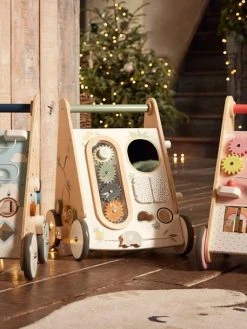 Chariot De Marche Avec Freins HANOÏ En Bois FSC® Multicolore - Vertbaudet -Boutique Ergobaby chariot de marche avec freins hanoi en bois fsc 2