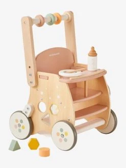 Chariot De Marche Poussette En Bois FSC® Rose - Vertbaudet -Boutique Ergobaby chariot de marche poussette en bois fsc 3