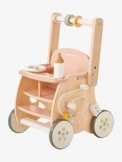 Chariot De Marche Poussette En Bois FSC® Rose - Vertbaudet -Boutique Ergobaby chariot de marche poussette en bois fsc 4