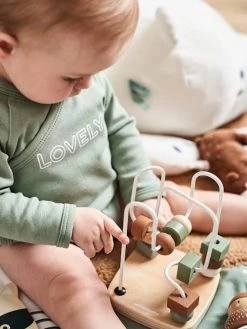 Coffret 3 Jeux D'éveil GREEN FOREST En Bois FSC® Multicolore - Vertbaudet -Boutique Ergobaby coffret 3 jeux deveil green forest en bois fsc 3
