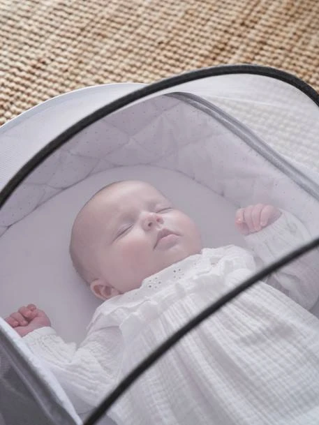 Couffin De Voyage Pliant VERTBAUDET Gris Chiné - Vertbaudet 2 Couffin De Voyage Pliant VERTBAUDET Gris Chiné - Vertbaudet – Image 2