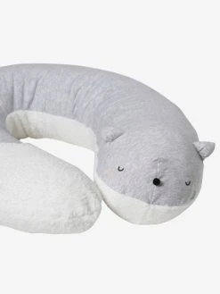 Coussin D'allaitement Loutre Gris Chiné - Vertbaudet -Boutique Ergobaby coussin dallaitement loutre 4