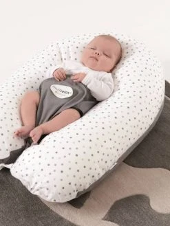 Coussin De Maternité Et D'allaitement évolutif CANDIDE Multirelax+ Gris/imprimé étoiles - Candide -Boutique Ergobaby coussin de maternite et dallaitement evolutif candide multirelax 2