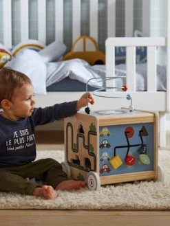 Cube D'activités à Tirer EN VOITURE SIMON En Bois FSC® Multicolore - Vertbaudet