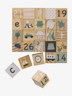 Cubes Alphabet En Bois FSC® Multicolore - Vertbaudet -Boutique Ergobaby cubes alphabet en bois fsc 2