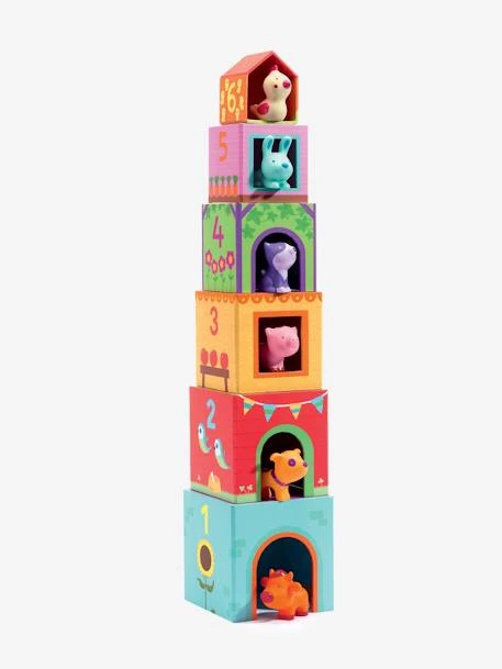 Cubes Imagiers Topanifarm DJECO Multicolore - Djeco 1 Cubes Imagiers Topanifarm DJECO Multicolore - Djeco