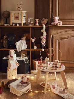 Doudou Carré En Gaze De Coton GRENIER Blanc - Vertbaudet -Boutique Ergobaby doudou carre en gaze de coton grenier 2