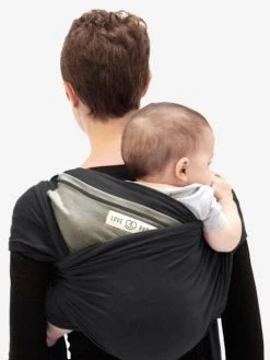Echarpe De Portage L'originale LOVE RADIUS By JE PORTE MON BEBE Anthracite/olive - Love Radius JPMB -Boutique Ergobaby echarpe de portage loriginale love radius by je porte mon bebe 5