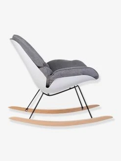 Fauteuil à Bascule CHILDHOME Rocking Chaise Lounge Blanc + Gris - Childhome -Boutique Ergobaby fauteuil a bascule childhome rocking chaise lounge 2