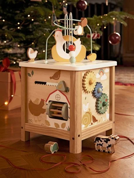 Grand Cube D'activités En Bois FSC® Tanzanie - Vertbaudet 2 Grand Cube D'activités En Bois FSC® Tanzanie - Vertbaudet – Image 2