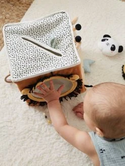 Grand Cube D'activités En Tissu TANZANIE Multicolore - Vertbaudet -Boutique Ergobaby grand cube dactivites en tissu tanzanie 3