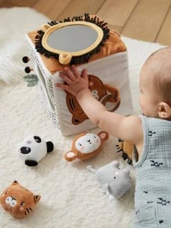 Grand Cube D'activités En Tissu TANZANIE Multicolore - Vertbaudet -Boutique Ergobaby grand cube dactivites en tissu tanzanie 5