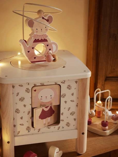 Grand Cube D'activités GRENIER En Bois FSC® Blanc - Vertbaudet 1 Grand Cube D'activités GRENIER En Bois FSC® Blanc - Vertbaudet