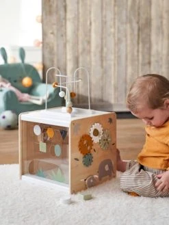 Grand Cube Multi-activités HANOÏ En Bois FSC® Multicolore - Vertbaudet -Boutique Ergobaby grand cube multi activites hanoi en bois fsc 5