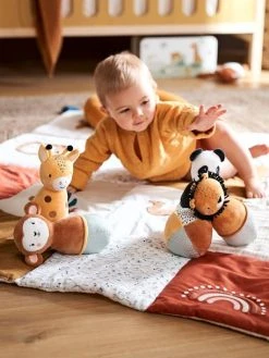 Jeu De Quilles En Tissu TANZANIE Multicolore - Vertbaudet -Boutique Ergobaby jeu de quilles en tissu tanzanie 3