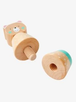 Jeu Des Animaux à Visser En Bois FSC® Multicolore - Tanzanie - Vertbaudet -Boutique Ergobaby jeu des animaux a visser en bois fsc 3