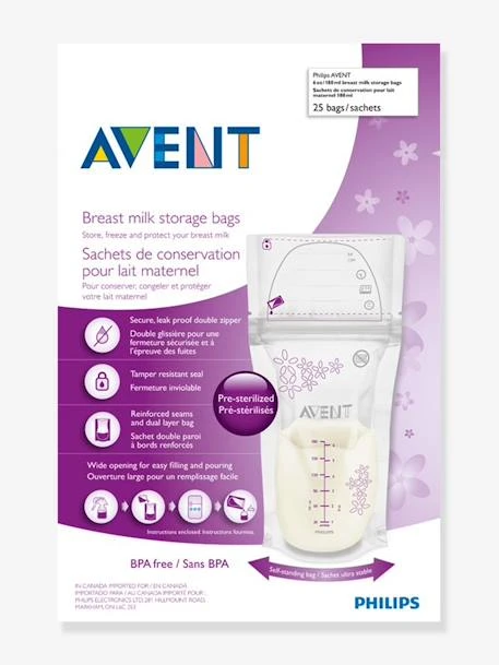 Lot De 25 Sachets De Conservation Pour Lait Maternel Philips AVENT Transparent - Philips Avent 2 Lot De 25 Sachets De Conservation Pour Lait Maternel Philips AVENT Transparent - Philips Avent – Image 2