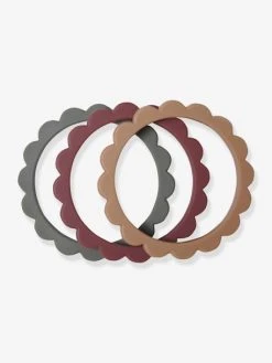Lot De 3 Bracelets De Dentition Fleur - MUSHIE Vert - Mushie -Boutique Ergobaby lot de 3 bracelets de dentition fleur mushie 2
