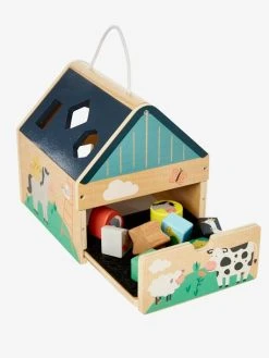 Maison Des Formes En Bois FSC® Multicolore - Vertbaudet -Boutique Ergobaby maison des formes en bois fsc 4