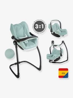 Maxi Cosi Et Chaise Haute 3 En 1 - SMOBY Vert - Smoby -Boutique Ergobaby maxi cosi et chaise haute 3 en 1 smoby 4