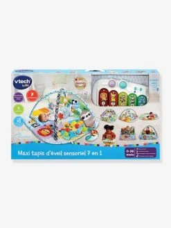 Maxi Tapis D'Eveil Sensoriel 7 En 1 - VTECH Multicolore - Toutes Les Marques -Boutique Ergobaby maxi tapis deveil sensoriel 7 en 1 vtech 2