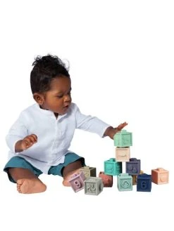 Mes Premiers Cubes éducatifs - Babytolove Pastel Multicolore - Baby To Love -Boutique Ergobaby mes premiers cubes educatifs babytolove 2