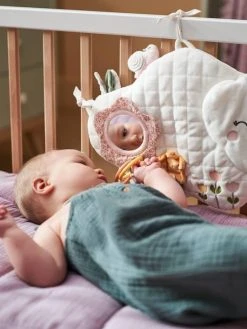 Panneau D'activités En Tissu PAYS ROSE Multicolore - Vertbaudet -Boutique Ergobaby panneau dactivites en tissu pays rose 2