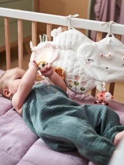 Panneau D'activités En Tissu PAYS ROSE Multicolore - Vertbaudet -Boutique Ergobaby panneau dactivites en tissu pays rose 4