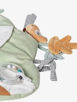 Panneau D'activités Musical En Tissu TANZANIE Blanc - Vertbaudet -Boutique Ergobaby panneau dactivites musical en tissu tanzanie 2
