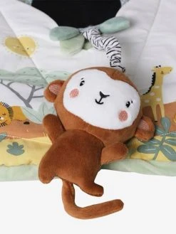 Panneau D'activités Musical En Tissu TANZANIE Blanc - Vertbaudet -Boutique Ergobaby panneau dactivites musical en tissu tanzanie 4