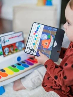 Piano Connecté Magic Touch - HAPE Blanc - Hape -Boutique Ergobaby piano connecte magic touch hape 2