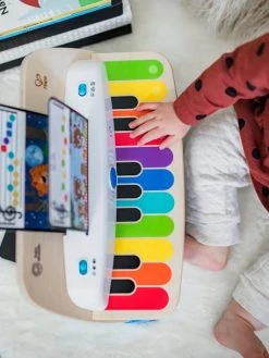 Piano Connecté Magic Touch - HAPE Blanc - Hape -Boutique Ergobaby piano connecte magic touch hape 3