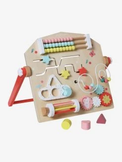 Planche D'activités Verticale En Bois FSC® Multicolore - Vertbaudet -Boutique Ergobaby planche dactivites verticale en bois fsc 2