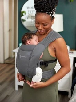 Porte-bébé Embrace Soft Air Flex ERGOBABY Gris - Ergobaby -Boutique Ergobaby porte bebe embrace soft air flex ergobaby 3