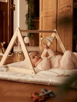 Portique D'éveil Base Triangle En Bois FSC® Beige - Vertbaudet