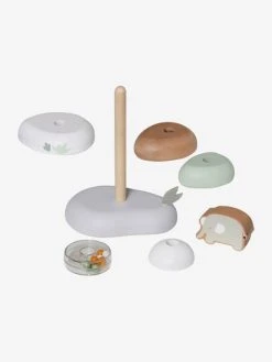 Pyramide à Empiler En Bois FSC® Rose - Vertbaudet -Boutique Ergobaby pyramide a empiler en bois fsc 3