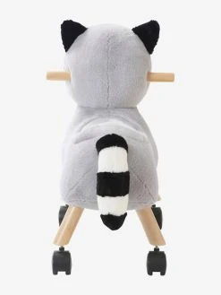 Raton Laveur Masqué à Roulettes En Peluche Et Bois FSC® Multicolore - Vertbaudet -Boutique Ergobaby raton laveur masque a roulettes en peluche et bois fsc 3