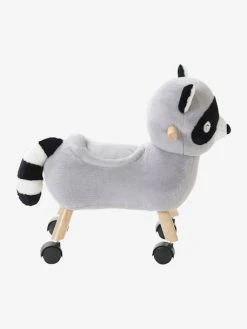 Raton Laveur Masqué à Roulettes En Peluche Et Bois FSC® Multicolore - Vertbaudet -Boutique Ergobaby raton laveur masque a roulettes en peluche et bois fsc 4