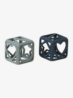 Set De 2 Cubes En Silicone Bleu - Vertbaudet -Boutique Ergobaby set de 2 cubes en silicone 2