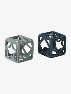 Set De 2 Cubes En Silicone Bleu - Vertbaudet -Boutique Ergobaby set de 2 cubes en silicone 3