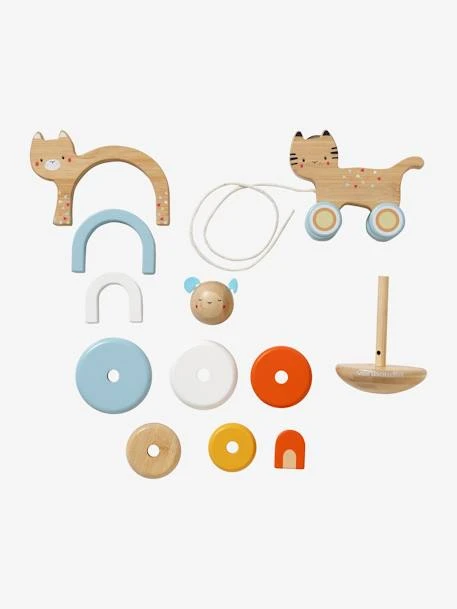 Set De 3 Jouets En Bambou Multicolore - Vertbaudet 3 Set De 3 Jouets En Bambou Multicolore - Vertbaudet – Image 3