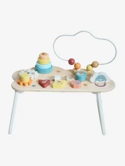 Table Basse D'activités Nuage Les Amis De La Forêt En Bois FSC® Blanc - Vertbaudet -Boutique Ergobaby table basse dactivites nuage les amis de la foret en bois fsc 4