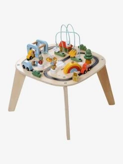 Table D'activités Circuit De Voitures En Bois FSC® Beige - Vertbaudet -Boutique Ergobaby table dactivites circuit de voitures en bois fsc 2