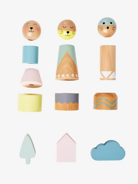 Table D'activités Petits Sioux En Bois FSC® Multicolore - Vertbaudet 4 Table D'activités Petits Sioux En Bois FSC® Multicolore - Vertbaudet – Image 4