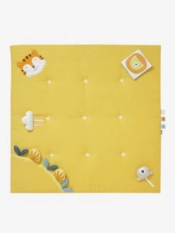 Tapis D'éveil En Lange Sans Arche Tropik Moutarde - Vertbaudet