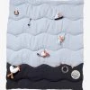 Tapis D'éveil Souple Sans Arche LEON SUR LE PONTON Bleu - Vertbaudet